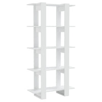 Thumbnail for Bücherregal/Raumteiler Hochglanz-Weiß 80x30x160 cm