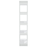 Thumbnail for Bücherregal/Raumteiler Hochglanz-Weiß 80x30x160 cm
