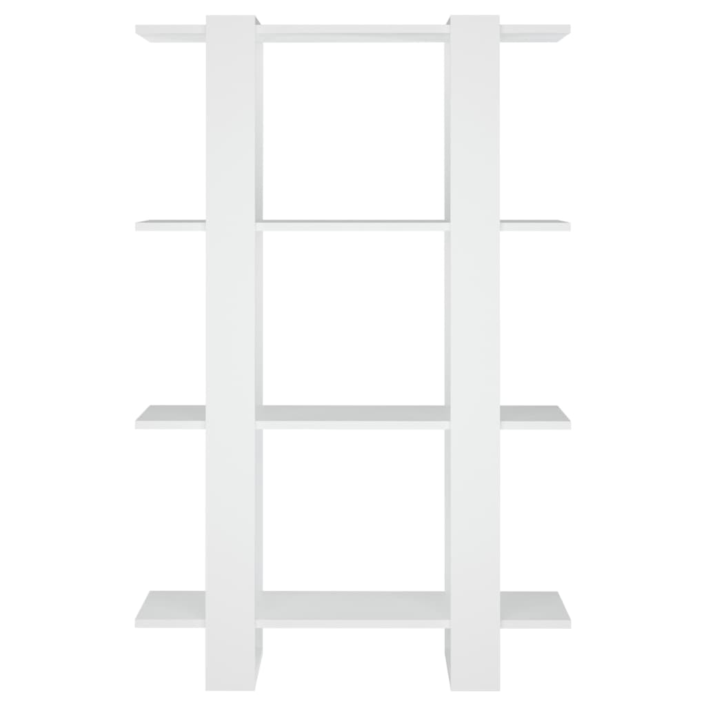 Bücherregal/Raumteiler Weiß 80x30x123,5 cm