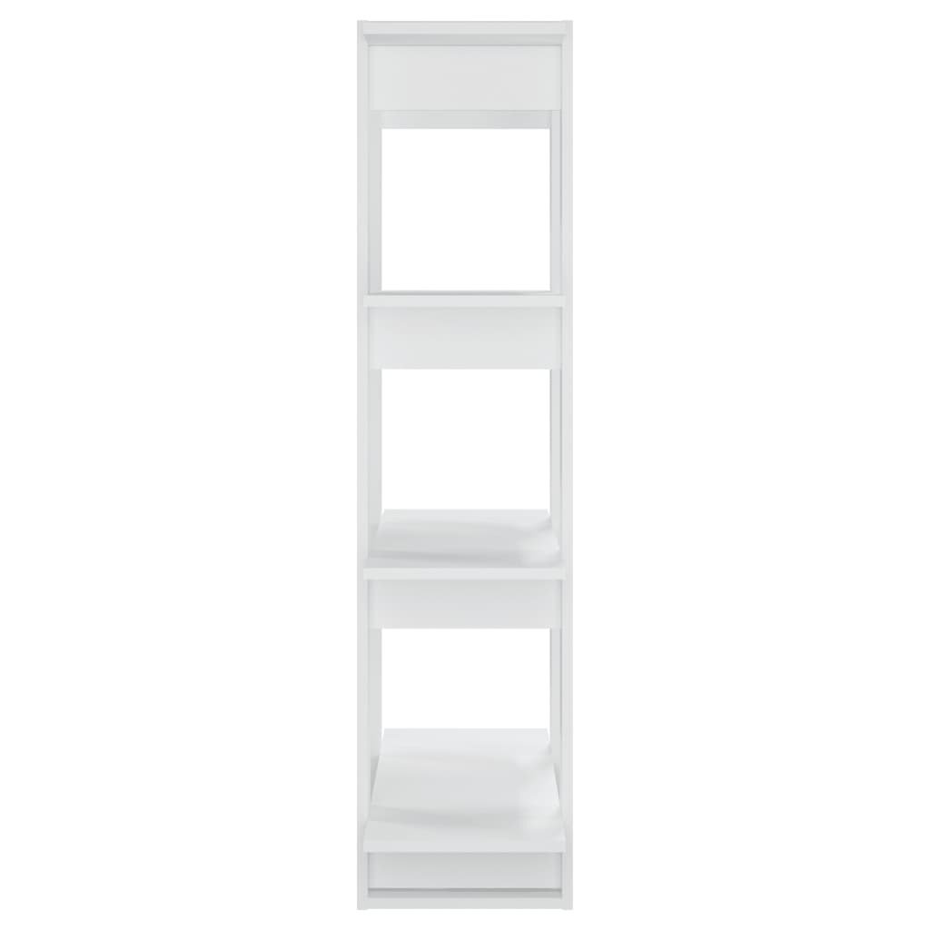 Bücherregal/Raumteiler Weiß 80x30x123,5 cm