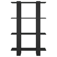 Thumbnail for Bücherregal/Raumteiler Schwarz 80x30x123,5 cm