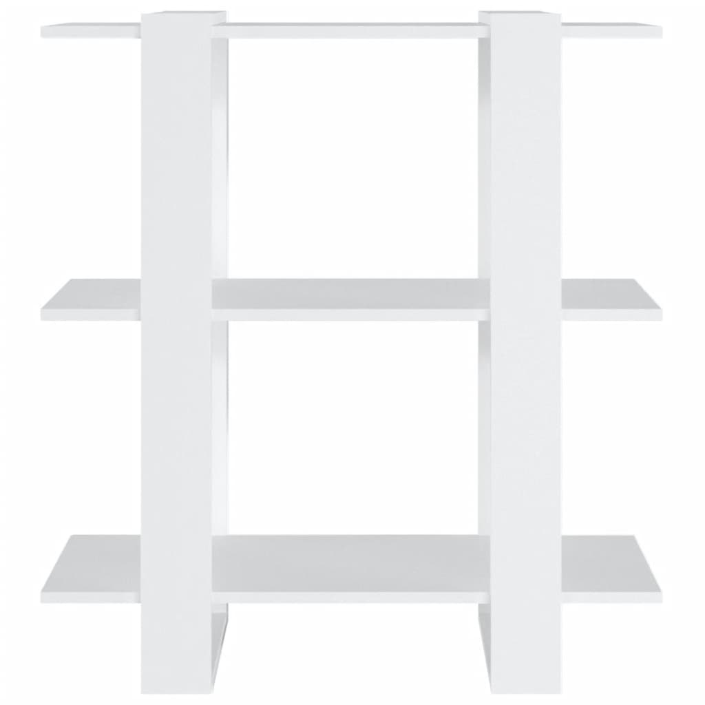 Bücherregal/Raumteiler Weiß 80x30x87 cm