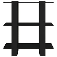 Thumbnail for Bücherregal/Raumteiler Schwarz 80x30x87 cm