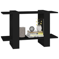 Thumbnail for Bücherregal/Raumteiler Schwarz 80x30x51 cm