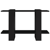 Thumbnail for Bücherregal/Raumteiler Schwarz 80x30x51 cm