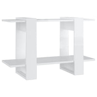 Thumbnail for Bücherregal/Raumteiler Hochglanz-Weiß 80x30x51 cm