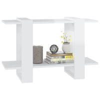 Thumbnail for Bücherregal/Raumteiler Hochglanz-Weiß 80x30x51 cm