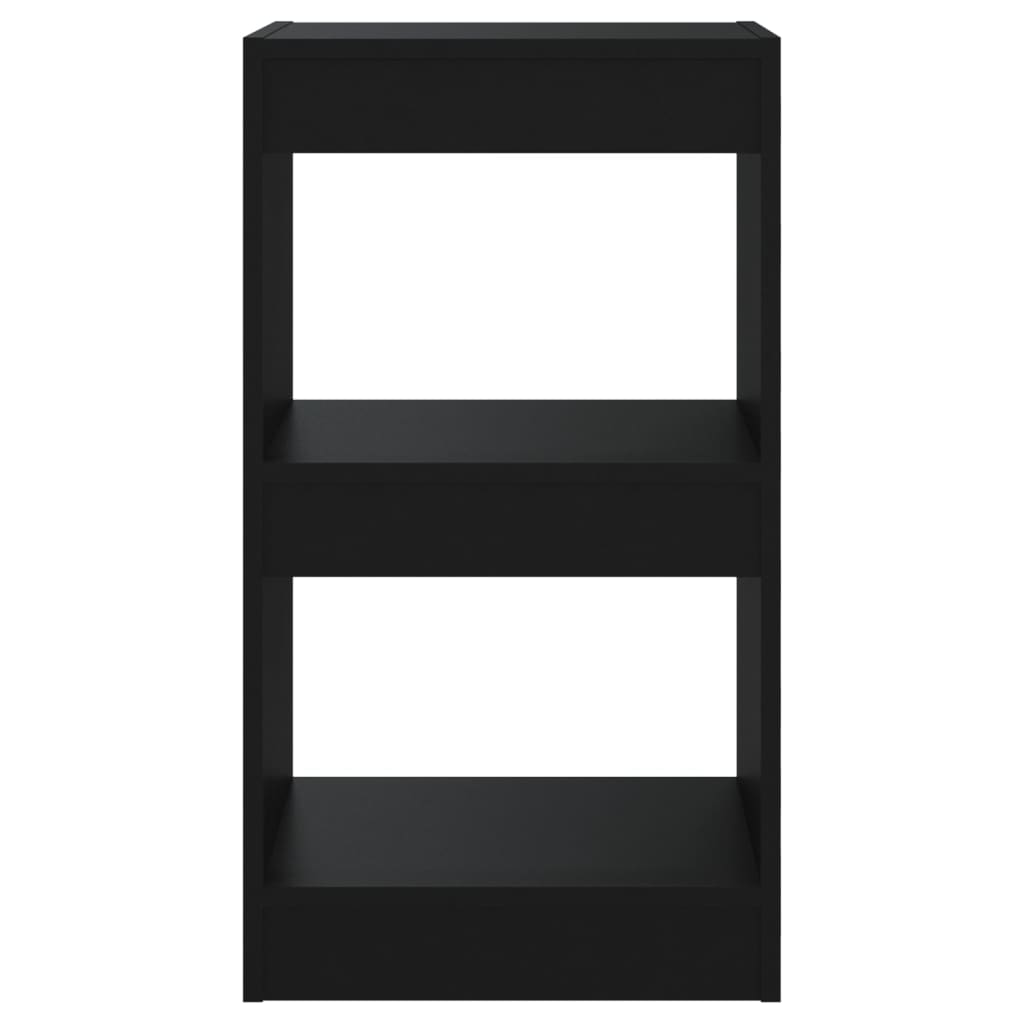 Bücherregal/Raumteiler Schwarz 40×30×72cm