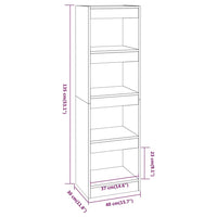 Thumbnail for Bücherregal/Raumteiler Schwarz 40x30x135 cm
