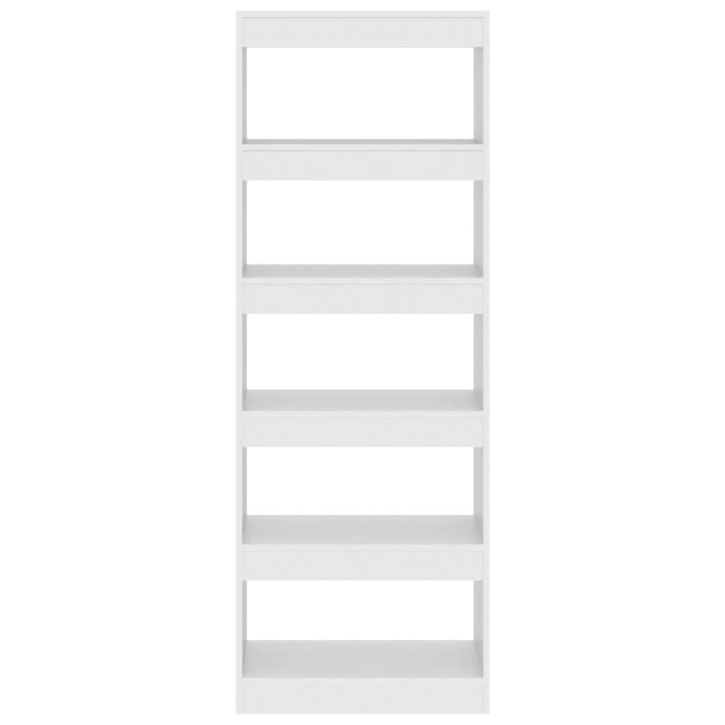 Bücherregal/Raumteiler Weiß 60x30x166 cm Spanplatte