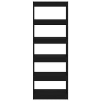 Thumbnail for Bücherregal/Raumteiler Schwarz 60x30x166 cm Spanplatte