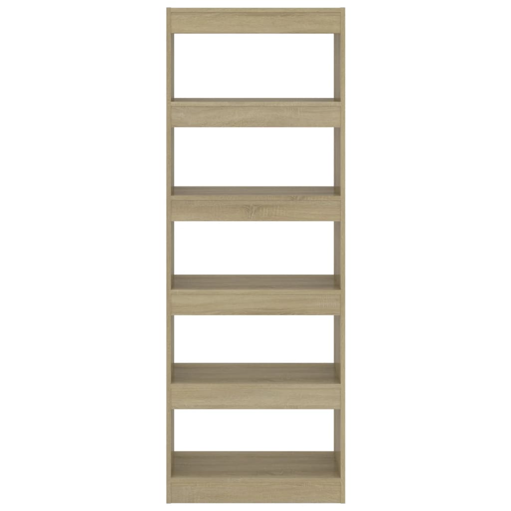 Bücherregal/Raumteiler Sonoma-Eiche 60x30x166 cm Spanplatte