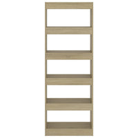 Thumbnail for Bücherregal/Raumteiler Sonoma-Eiche 60x30x166 cm Spanplatte