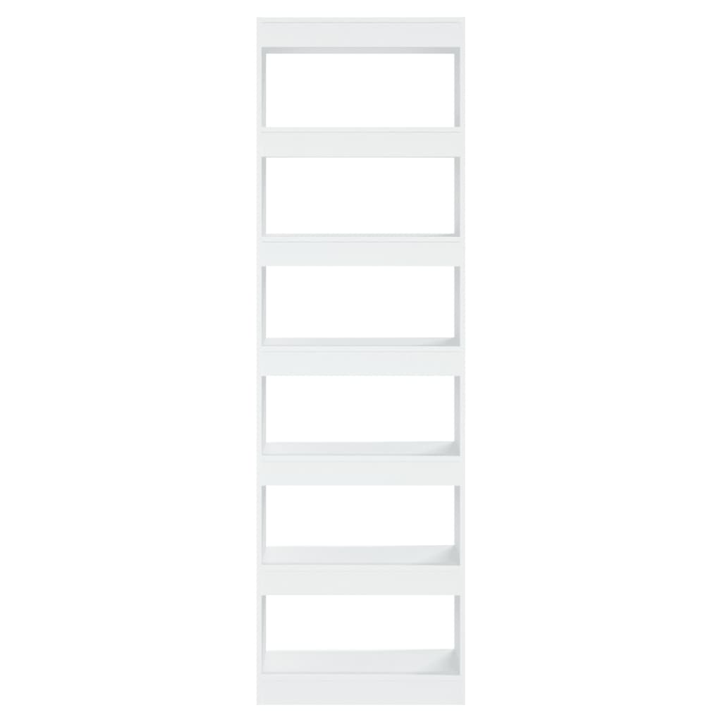 Bücherregal/Raumteiler Weiß 60x30x198 cm