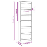 Thumbnail for Bücherregal/Raumteiler Sonoma-Eiche 60x30x198 cm