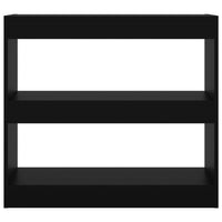 Thumbnail for Bücherregal/Raumteiler Schwarz 80x30x72 cm