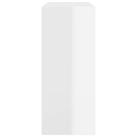 Thumbnail for Bücherregal/Raumteiler Hochglanz-Weiß 80x30x72 cm