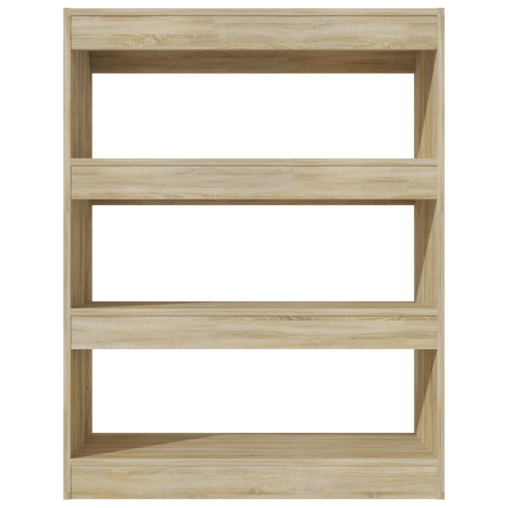 Bücherregal/Raumteiler Sonoma-Eiche 80x30x103 cm Holzwerkstoff