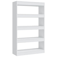 Thumbnail for Bücherregal/Raumteiler Weiß 80x30x135 cm Holzwerkstoff