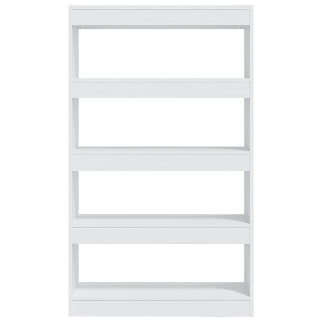 Bücherregal/Raumteiler Weiß 80x30x135 cm Holzwerkstoff