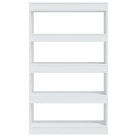 Thumbnail for Bücherregal/Raumteiler Weiß 80x30x135 cm Holzwerkstoff