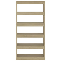 Thumbnail for Bücherregal/Raumteiler Sonoma-Eiche 80x30x166 cm Spanplatte