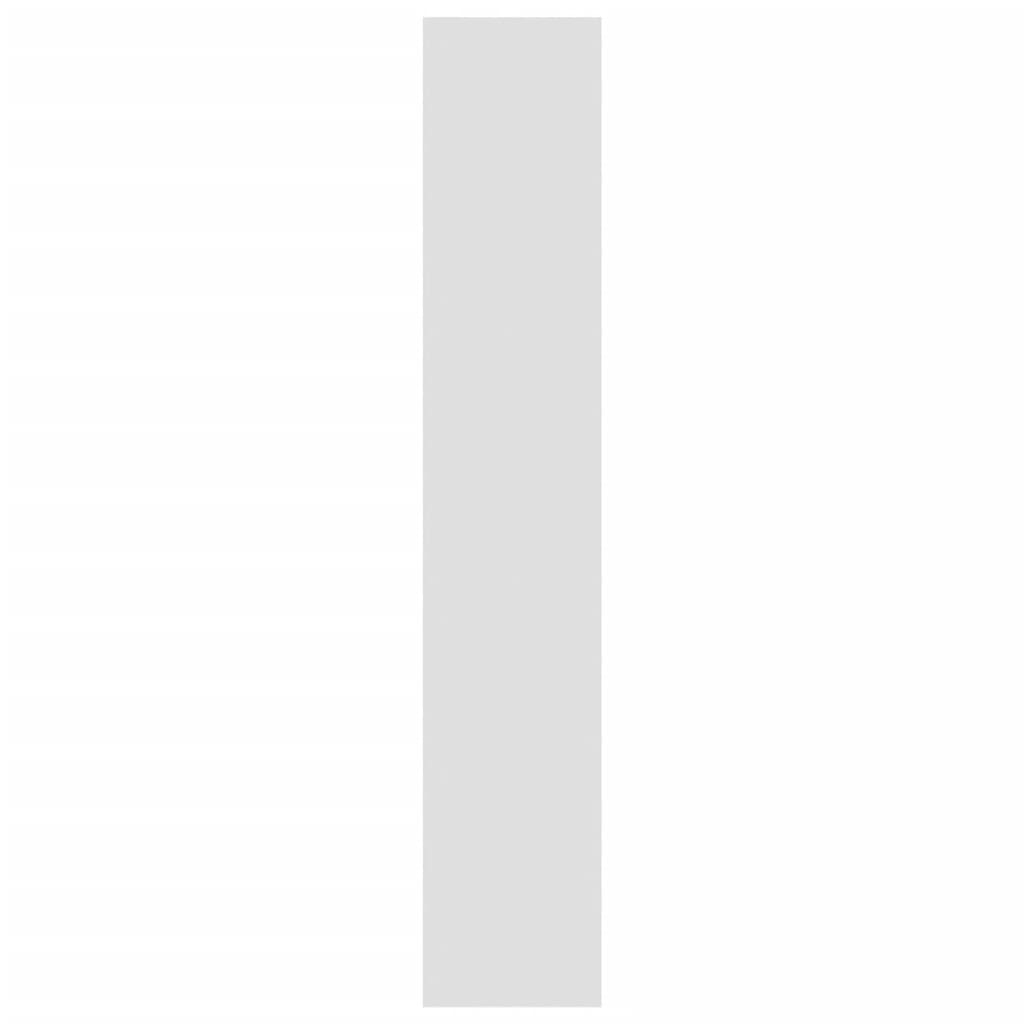 Bücherregal/Raumteiler Hochglanz-Weiß 80x30x166 cm Spanplatte