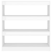 Thumbnail for Bücherregal/Raumteiler Hochglanz-Weiß 100x30x103 cm