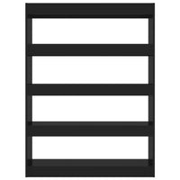 Thumbnail for Bücherregal/Raumteiler Schwarz 100x30x135 cm