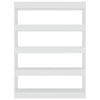 Thumbnail for Bücherregal/Raumteiler Hochglanz-Weiß 100x30x135 cm