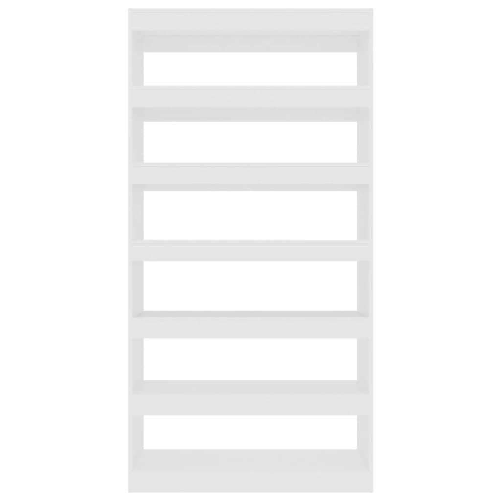 Bücherregal/Raumteiler Weiß 100×30×198 cm Holzwerkstoff