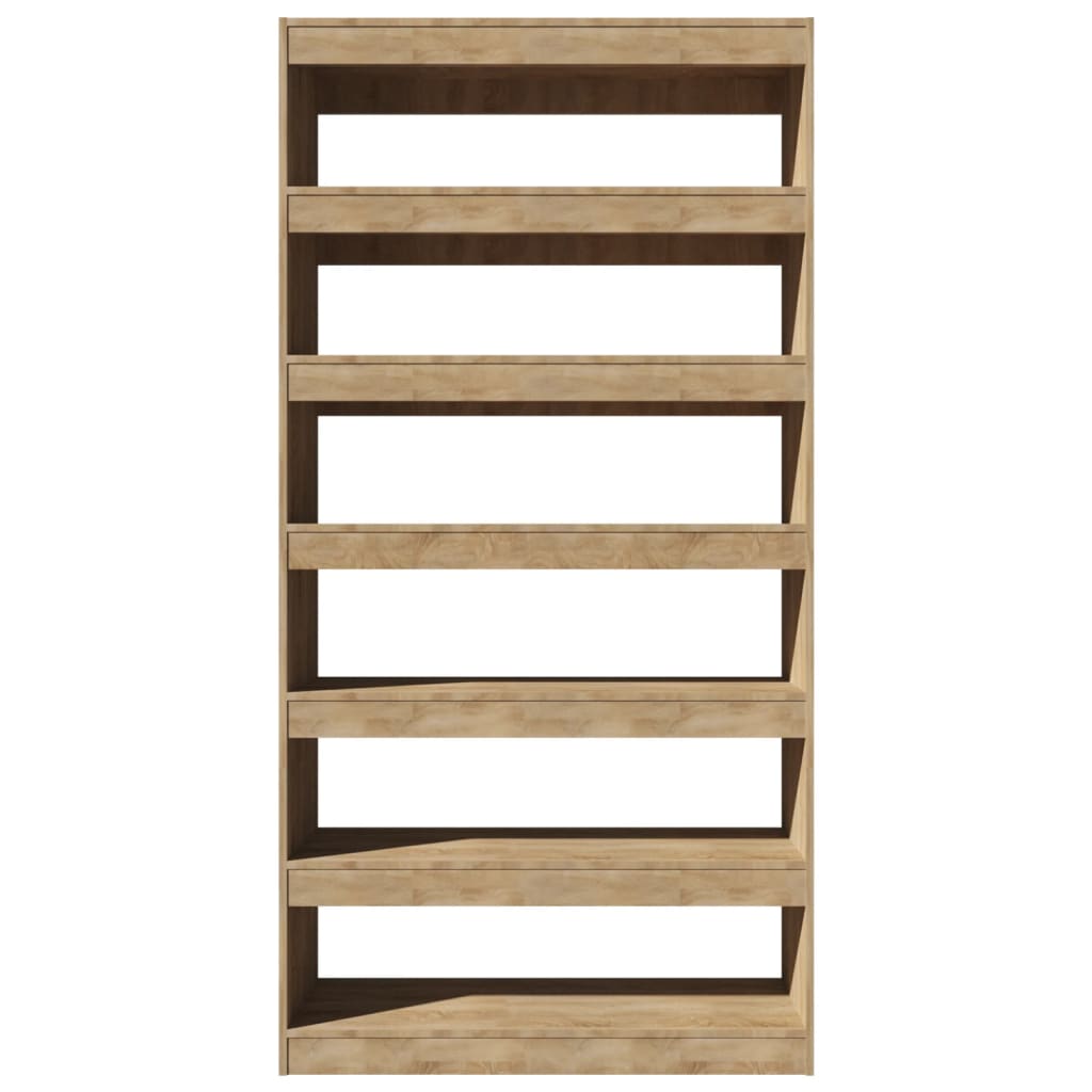 Bücherregal/Raumteiler Sonoma-Eiche 100×30×198 cm Holzwerkstoff