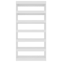 Thumbnail for Bücherregal/Raumteiler Hochglanz-Weiß 100×30×198 cm