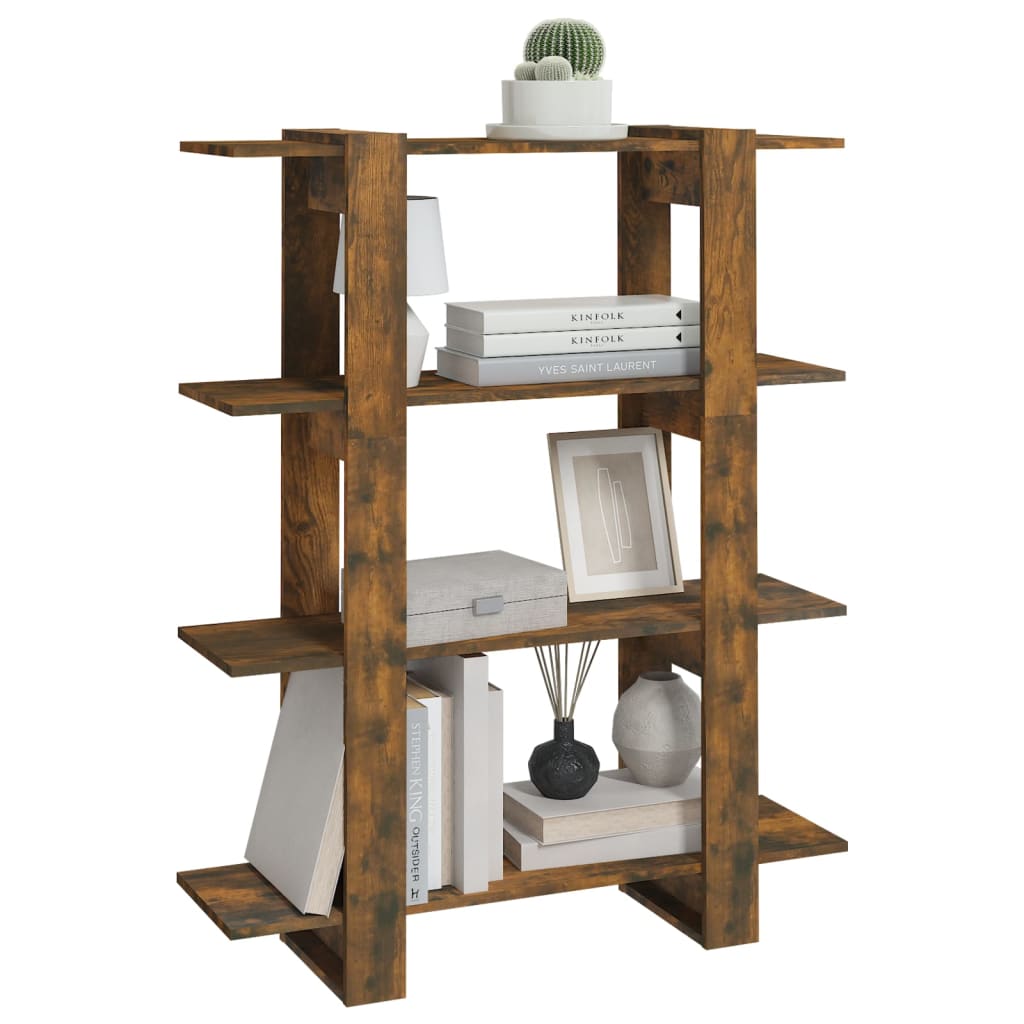 Bücherregal/Raumteiler Räuchereiche 100×30×123,5 cm