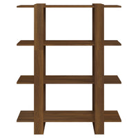 Thumbnail for Bücherregal/Raumteiler Braun Eichen-Optik 100×30×123,5 cm