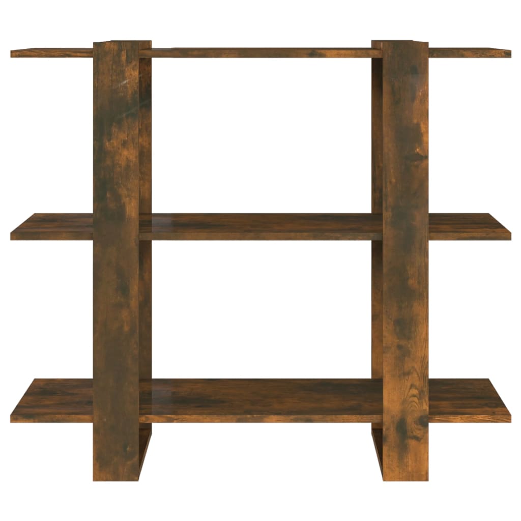 Bücherregal/Raumteiler Räuchereiche 100×30×87 cm