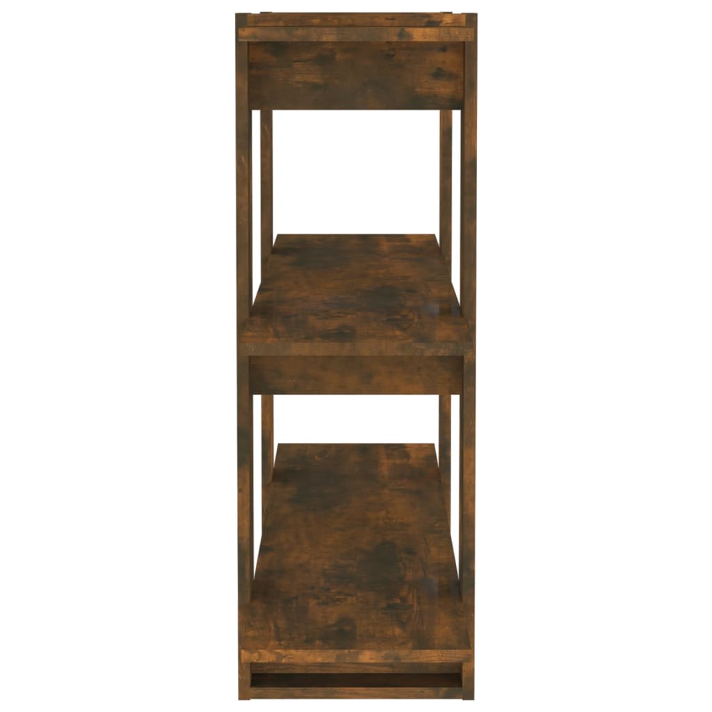 Bücherregal/Raumteiler Räuchereiche 100×30×87 cm