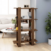 Thumbnail for Bücherregal/Raumteiler Braun Eichen-Optik 80x30x123,5 cm