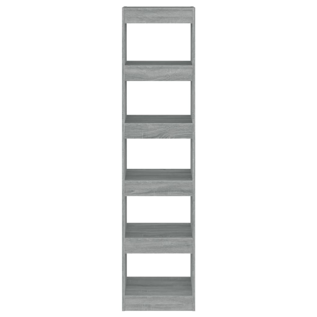 Bücherregal/Raumteiler Grau Sonoma 40x30x166 cm