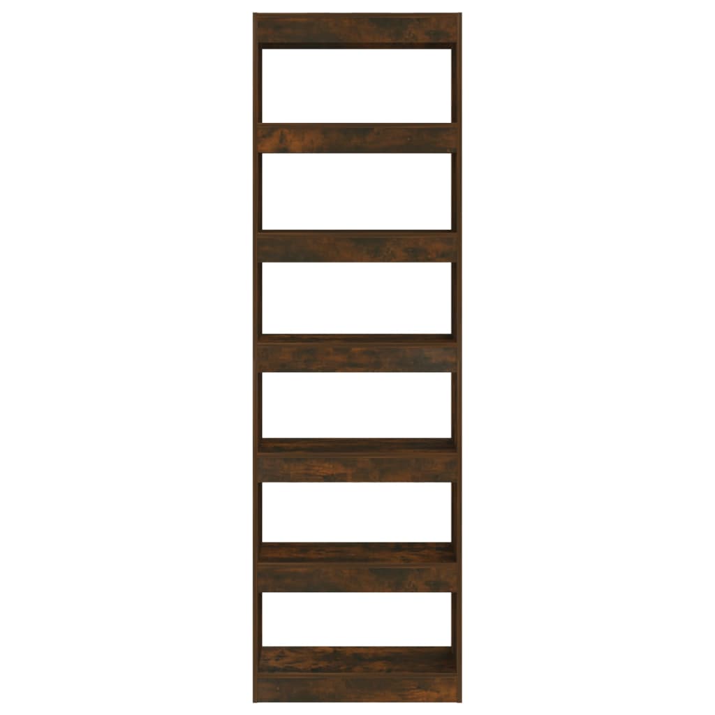 Bücherregal/Raumteiler Räuchereiche 60x30x198 cm