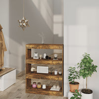 Thumbnail for Bücherregal/Raumteiler Räuchereiche 80x30x103 cm Holzwerkstoff