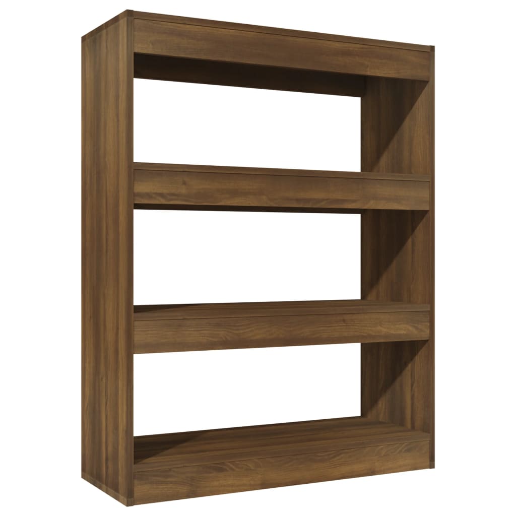 Bücherregal/Raumteiler Braun Eiche 80x30x103 cm Holzwerkstoff