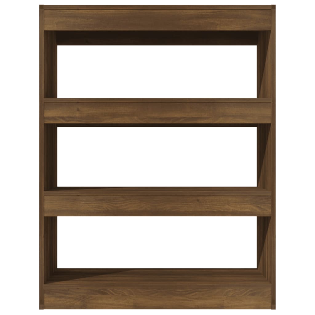 Bücherregal/Raumteiler Braun Eiche 80x30x103 cm Holzwerkstoff