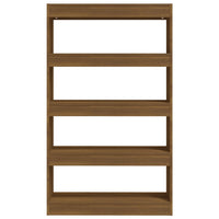 Thumbnail for Bücherregal/Raumteiler Braun Eiche 80x30x135 cm Spanplatte