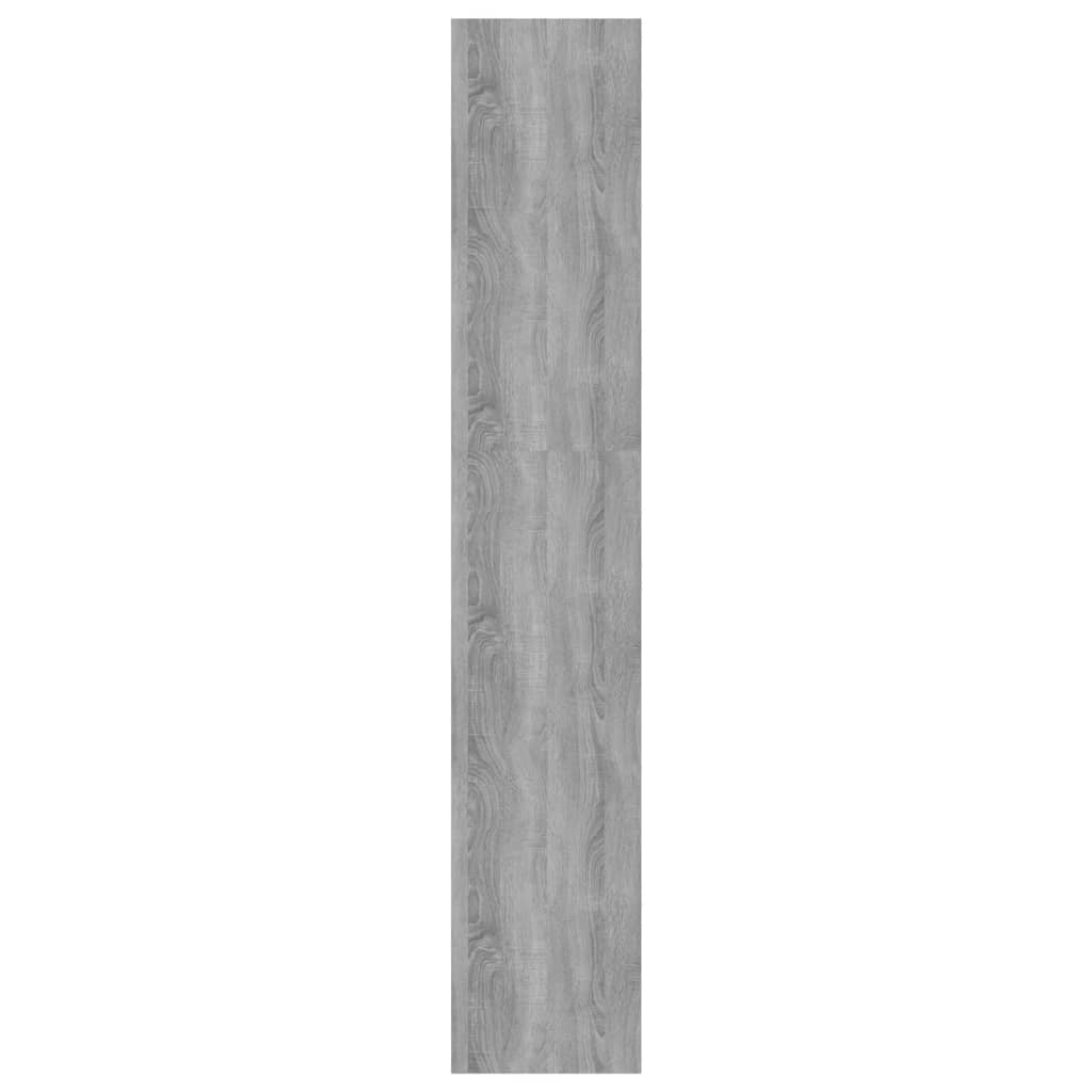 Bücherregal/Raumteiler Grau Sonoma 80x30x166 cm Spanplatte