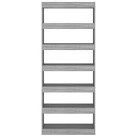 Thumbnail for Bücherregal/Raumteiler Grau Sonoma 80x30x198 cm Spanplatte