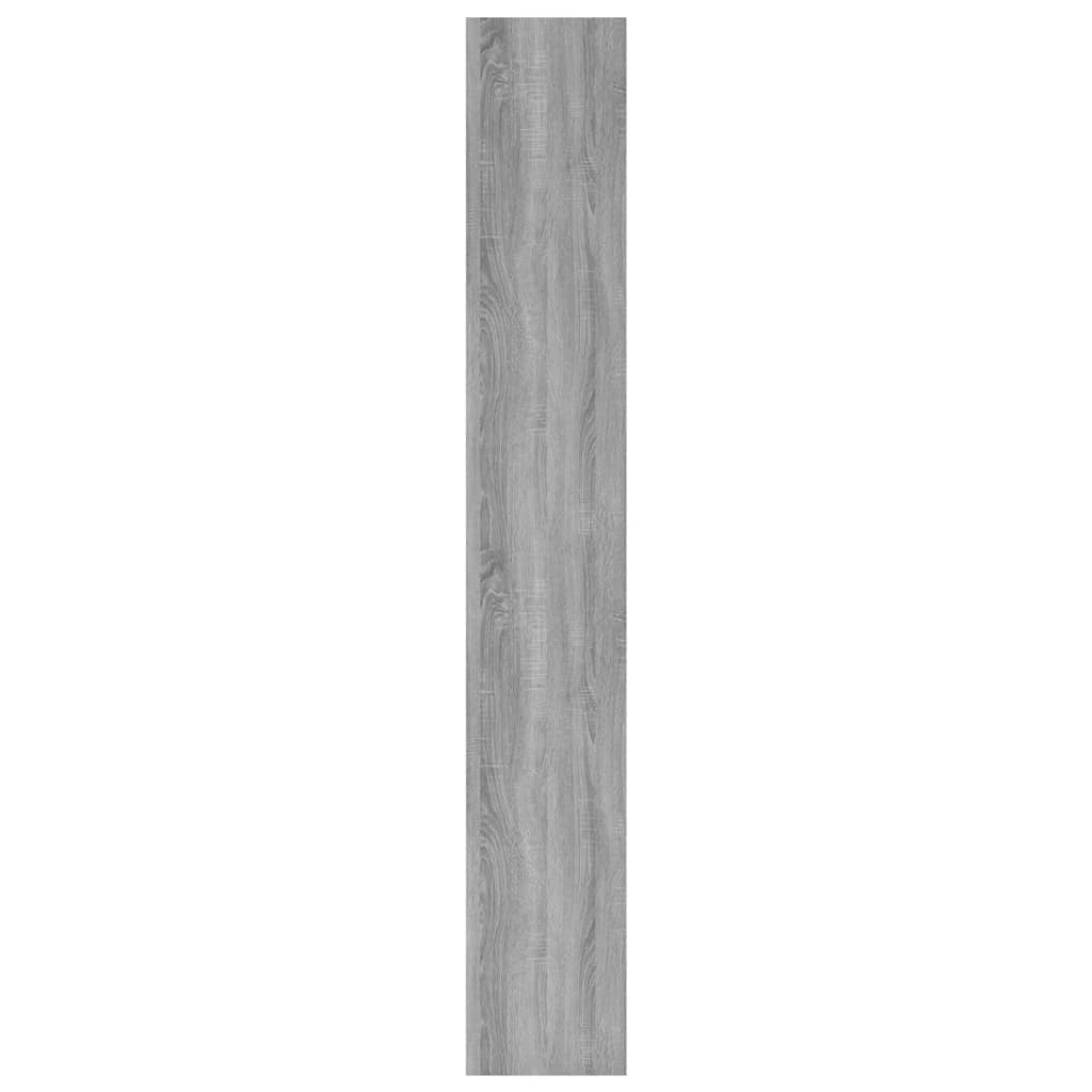 Bücherregal/Raumteiler Grau Sonoma 80x30x198 cm Spanplatte