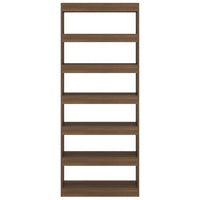 Thumbnail for Bücherregal/Raumteiler Braun Eichenoptik 80x30x198cm Spanplatte