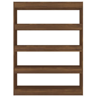 Thumbnail for Bücherregal/Raumteiler Braun Eichen-Optik 100×30×135 cm