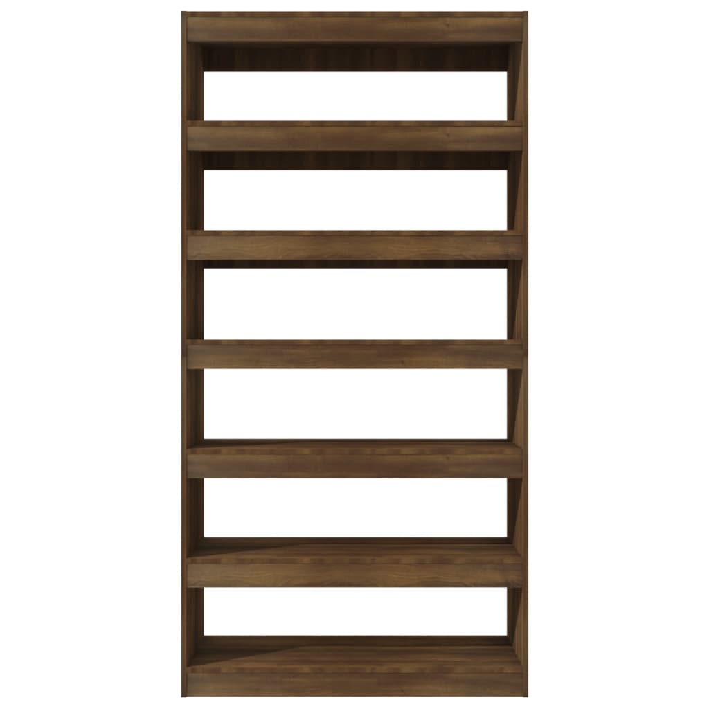 Bücherregal/Raumteiler Braun Eiche 100×30×198 cm Holzwerkstoff